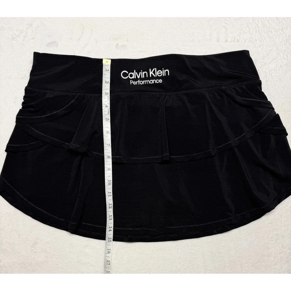 Calvin Klein Performance Women's XXL Athletic Skirt Skort Pickleball Golf Black